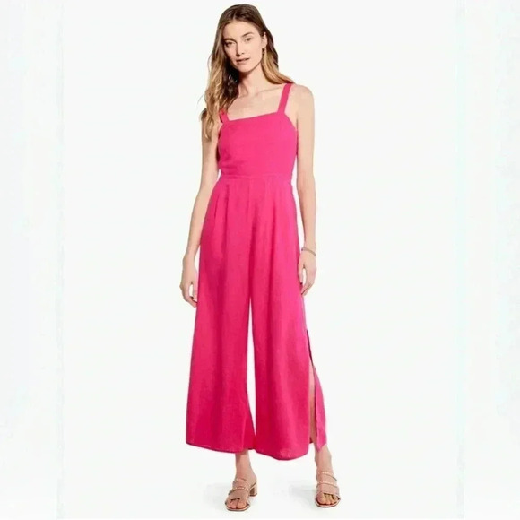 Nic+Zoe Shocking Pink Rumba Park Jumpsuit, size 8 - Picture 1 of 11